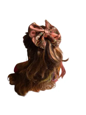 Pink Cowboy Hat Hair Bow Clip