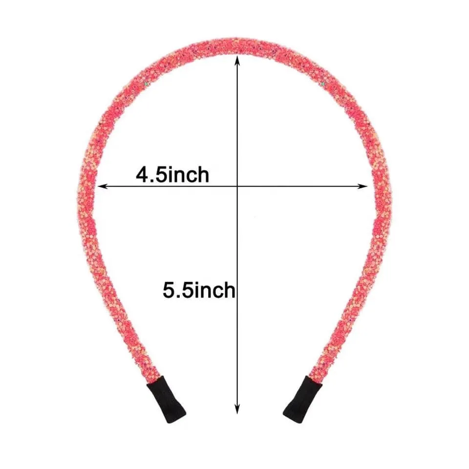 Pink Glitter Headband
