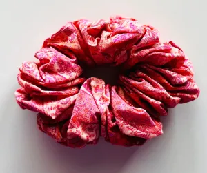 Pink Paisley Scrunchie