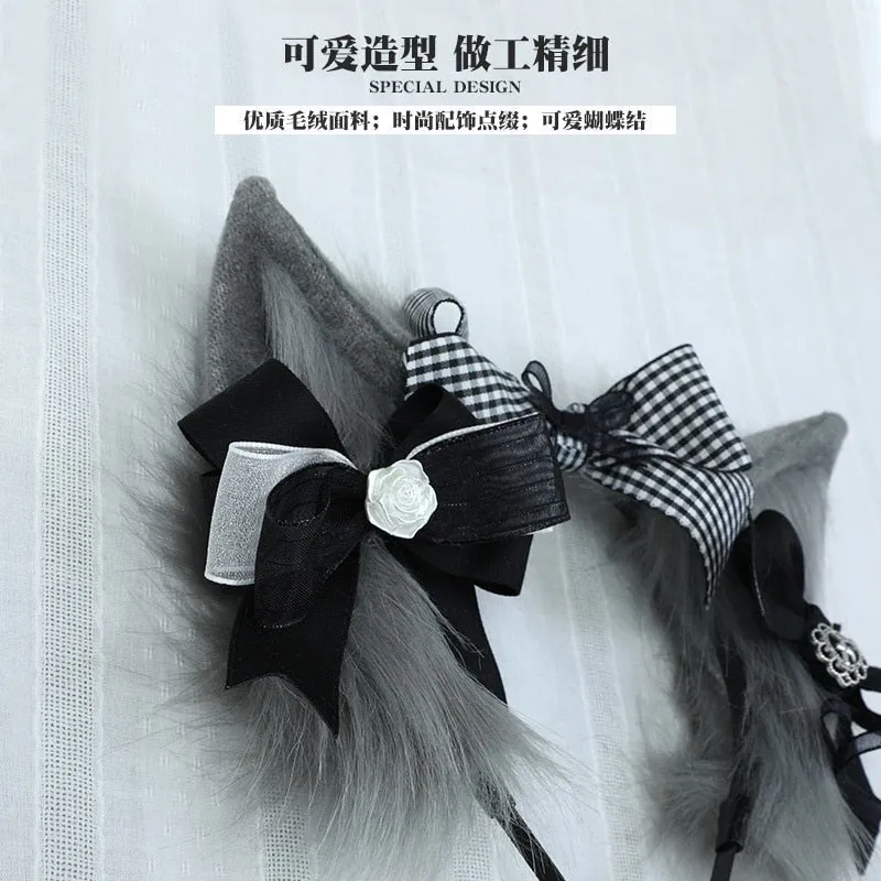 Plaid Fox Ears