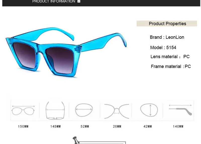 Plastic Vintage Luxury Sunglasses
