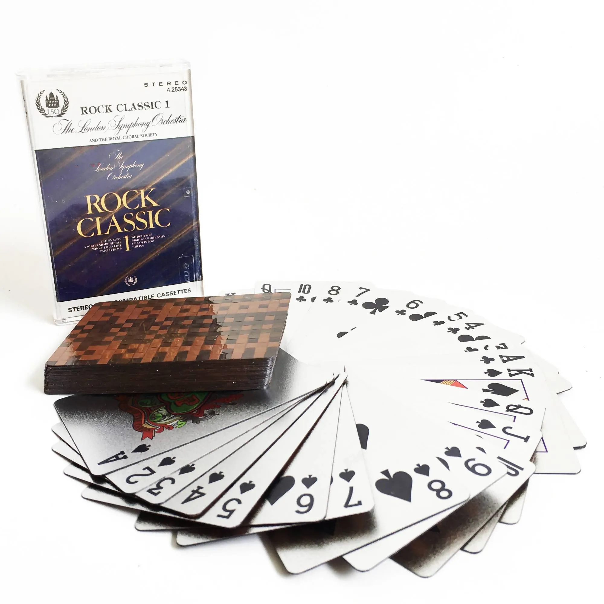 Playing Cards weaved of Cassette tapes | card games| Limited edition| Gift for Dad | Father's Day