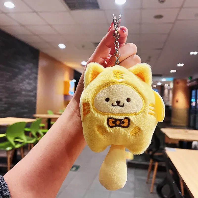 Plush Doll Keychain Pendant for Backpacks, Bags and Clothes Melody Cinnamoroll Pochacco Cute Key Ring Gift for Kids Toys Backpack Accessories Sanrio Anime Cartoon Decoration Gifts
