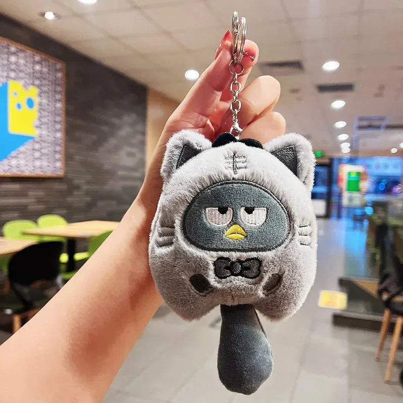 Plush Doll Keychain Pendant for Backpacks, Bags and Clothes Melody Cinnamoroll Pochacco Cute Key Ring Gift for Kids Toys Backpack Accessories Sanrio Anime Cartoon Decoration Gifts