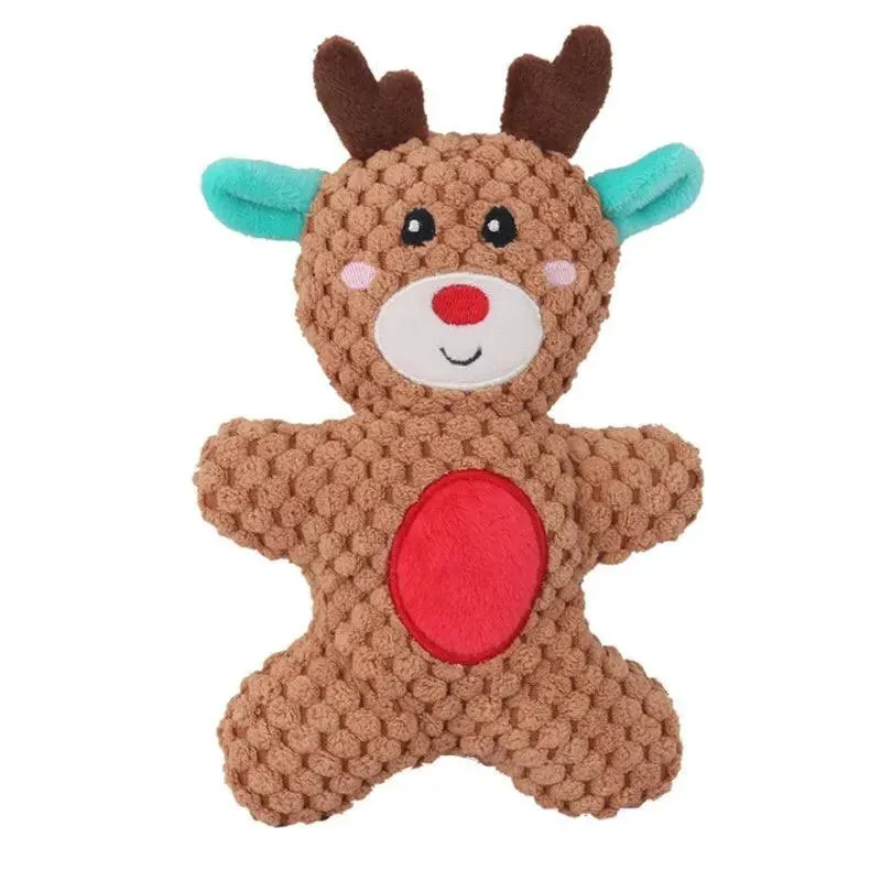 Plush Santa Chewing Toy for Pets