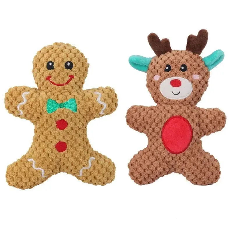 Plush Santa Chewing Toy for Pets