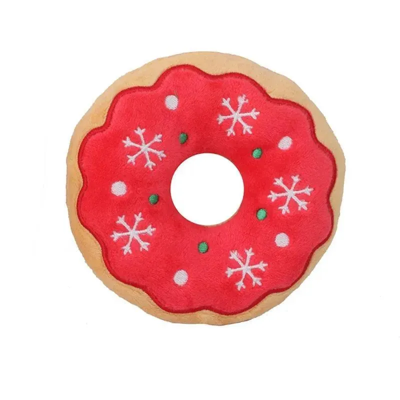 Plush Santa Chewing Toy for Pets