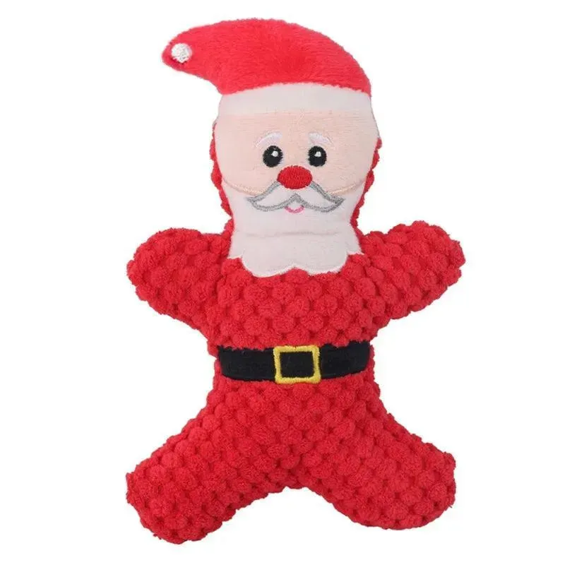 Plush Santa Chewing Toy for Pets