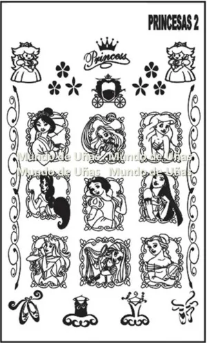 PRINCESAS 2 (1) stamping plate
