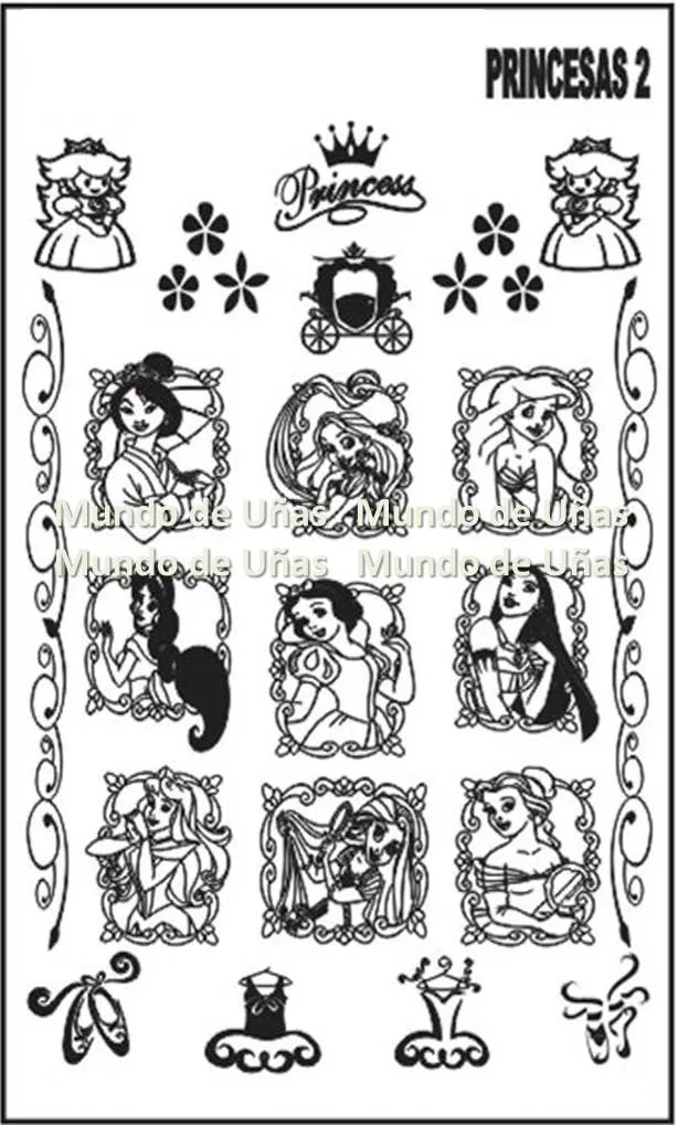 PRINCESAS 2 (1) stamping plate