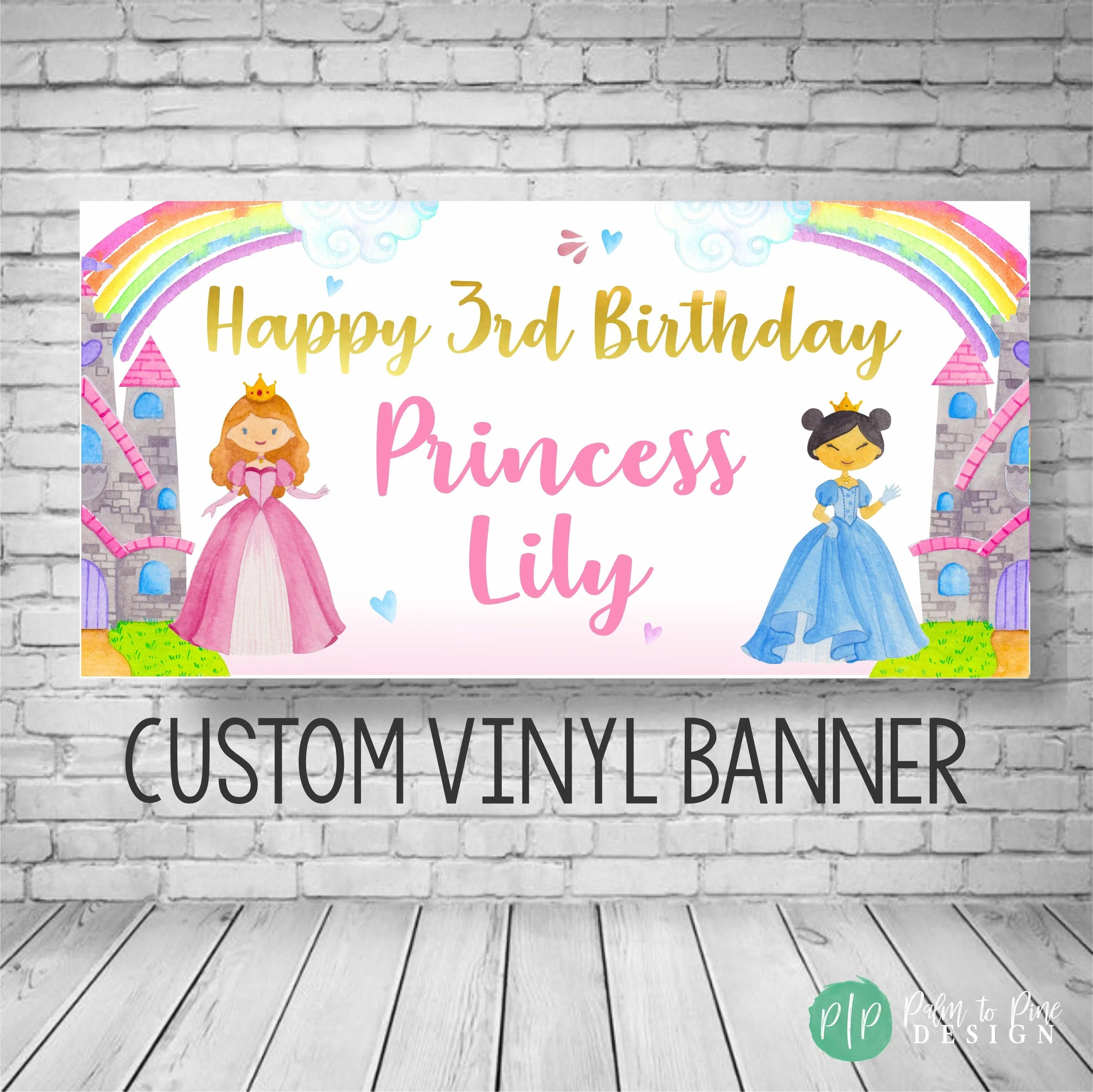 Princess Birthday Banner