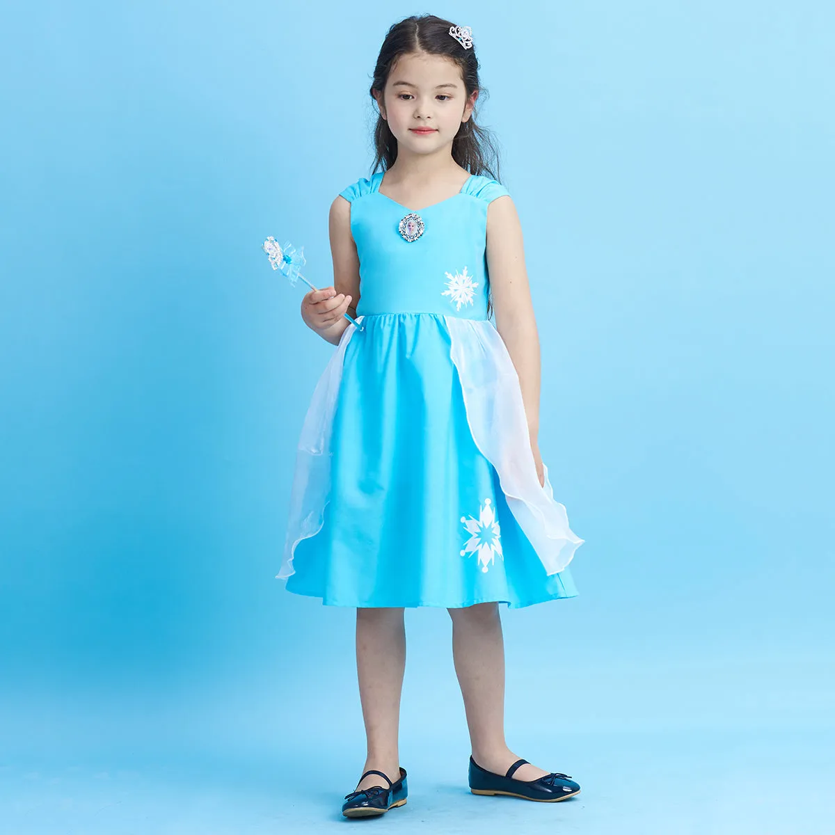 Princess Dress Set 5pcs Aurora Sofia Snowwhite Elsa Cinderella Christmas Gift