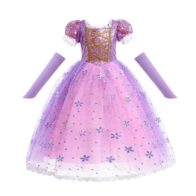 Princess Rapunzel Inspired Princess Dress for Girls