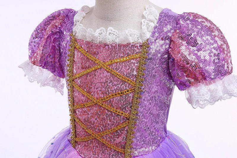Princess Rapunzel Inspired Princess Dress for Girls