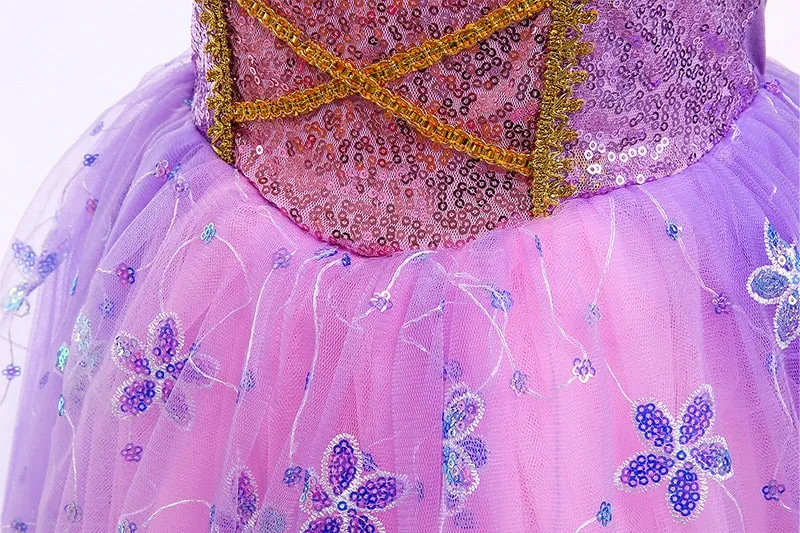 Princess Rapunzel Inspired Princess Dress for Girls