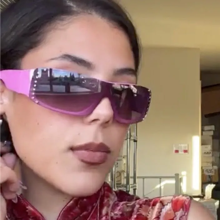 PRINCESS TREATMENT Shield Y2K Sunglasses