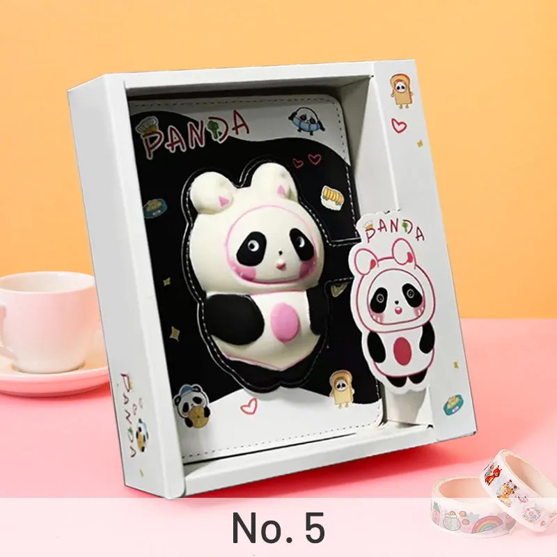 PU Cute Cartoon Decompression Journal Notebook - B6