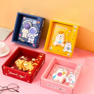 PU Cute Cartoon Decompression Journal Notebook - B6