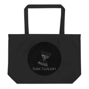 Punctualish Large organic tote bag