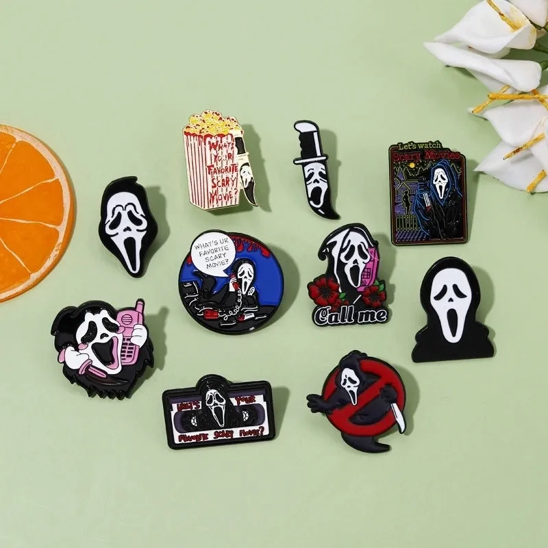 Punk Cool Style Skull Alloy Stoving Varnish Plating Unisex Brooches