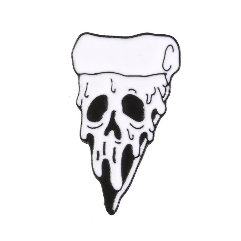 Punk Heart Skeleton Skull Alloy Stamping Stoving Varnish Plating Unisex Brooches
