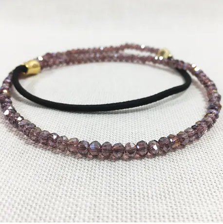 Purple Crystal Headband
