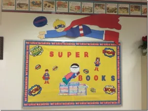 "Be A Reading Superhero!" Bulletin Board & Library Display Idea