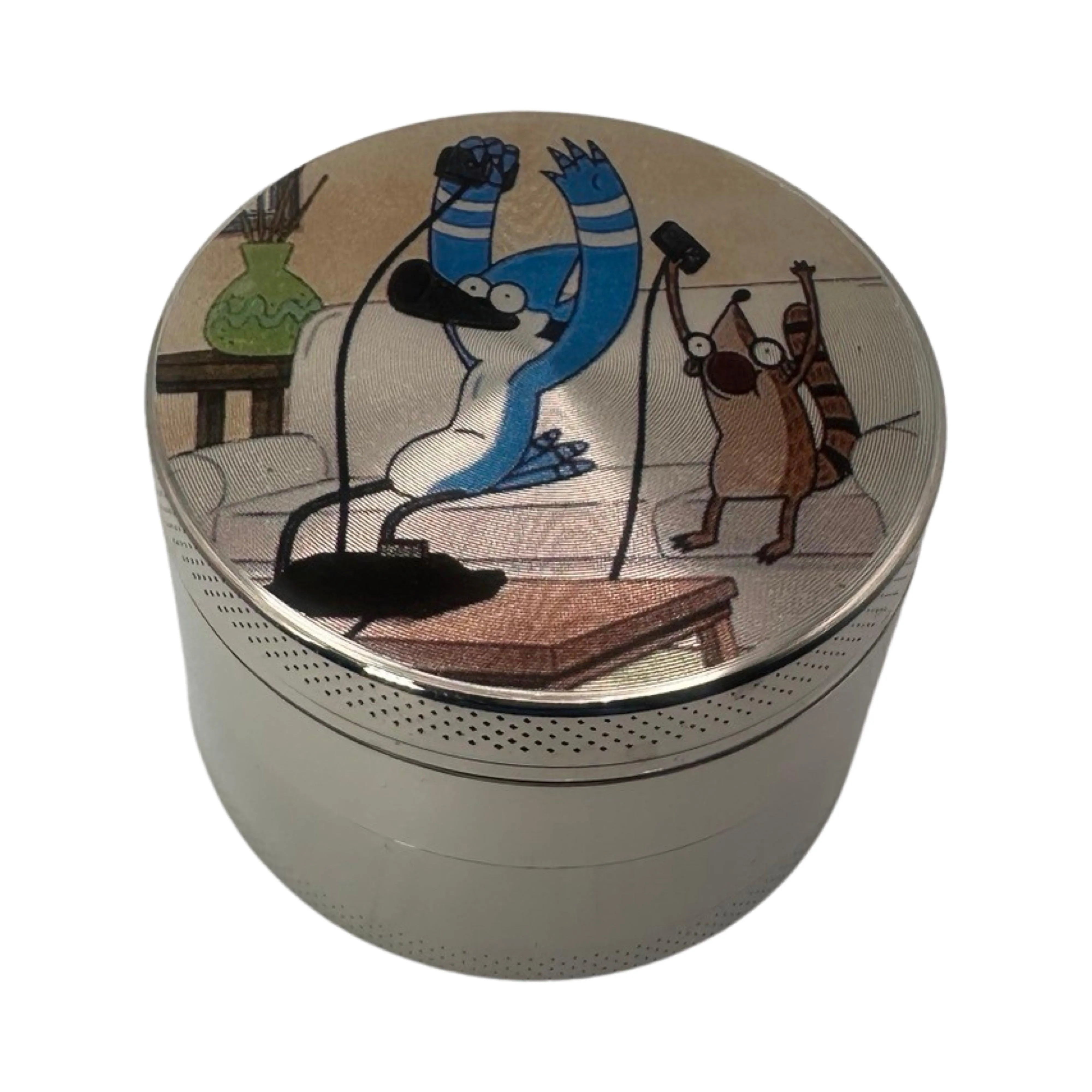Regular Show Cartoon Spice Grinder, Stash Jar, Rolling Tray Set