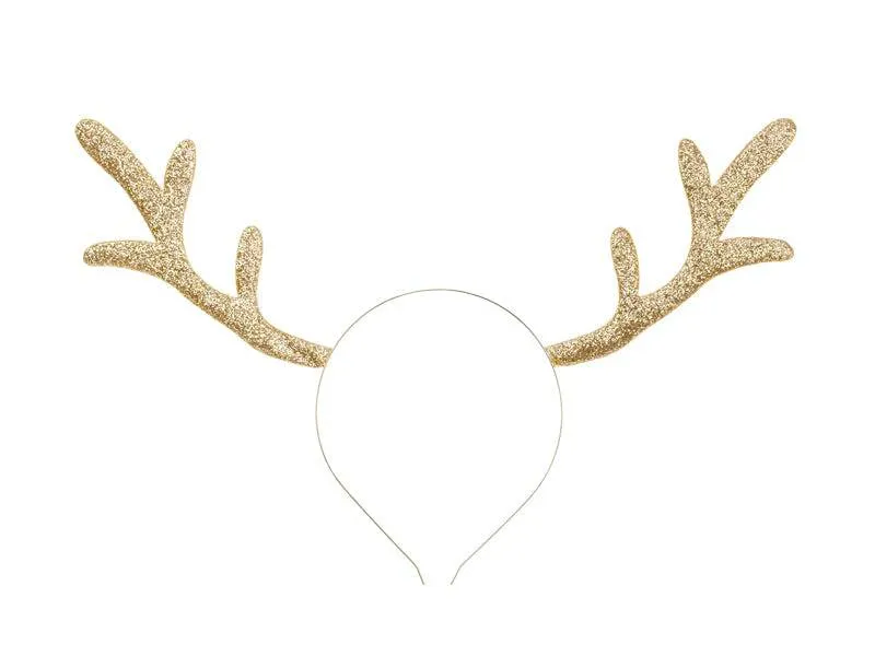 Reindeer Headband in Gold