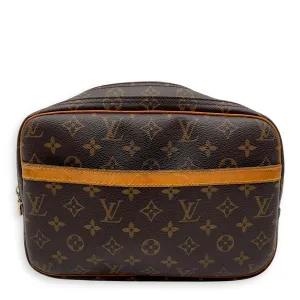 Reporter Messenger PM Brown in Monogram Coated Canvas, Gold hardware