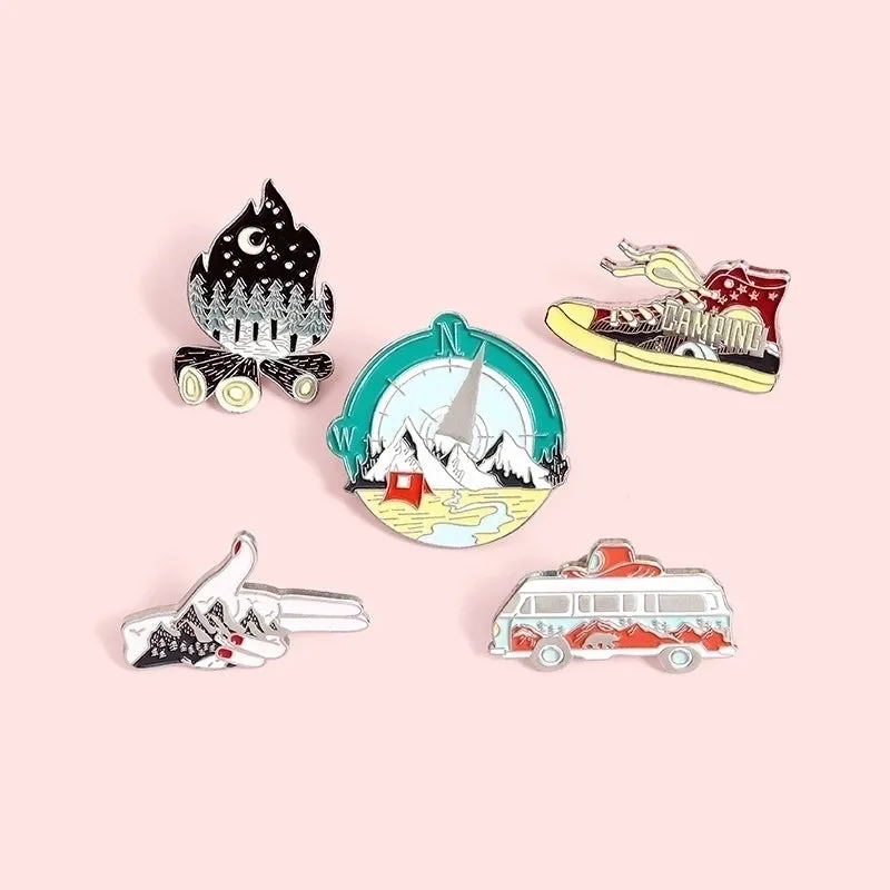 Retro Pin Cartoon Alloy Stoving Varnish Unisex Brooches
