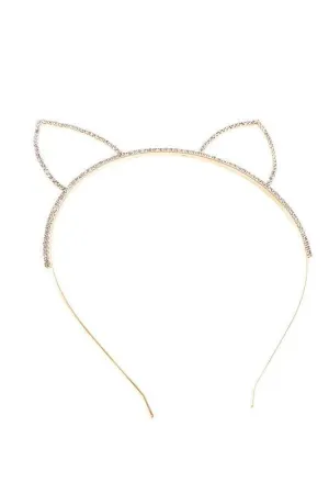 Rhinestone Cat Ears Headband