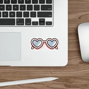 Rose tinted sunglasses Waterproof Sticker