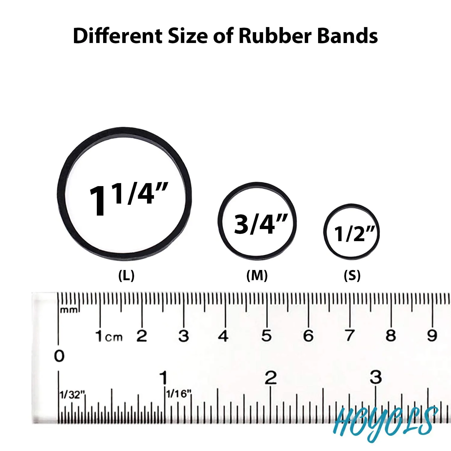 Rubber Bands Hair Ties Colorful Elastic Plastic Hair Bands Toddler Ponytail Holders for Women Toddler Baby Girls Kids Thick Hair No Damage HOYOLS