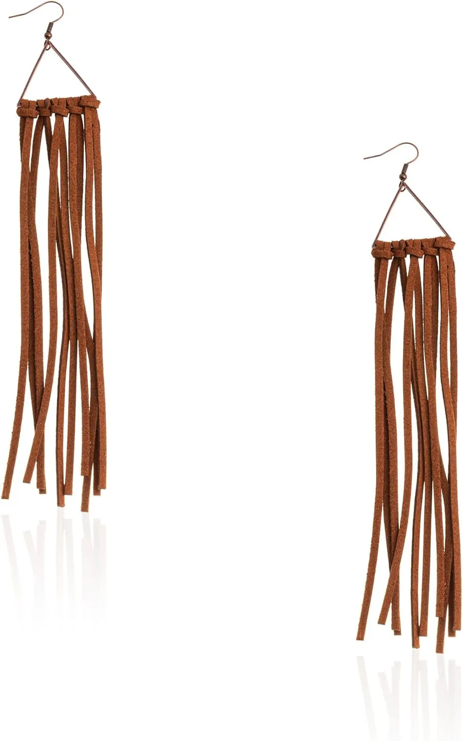 Rustic Couture's Dangle Tassal Earrings for Women Cowgirl Western Fringe Earrings Statement Country Jewelry