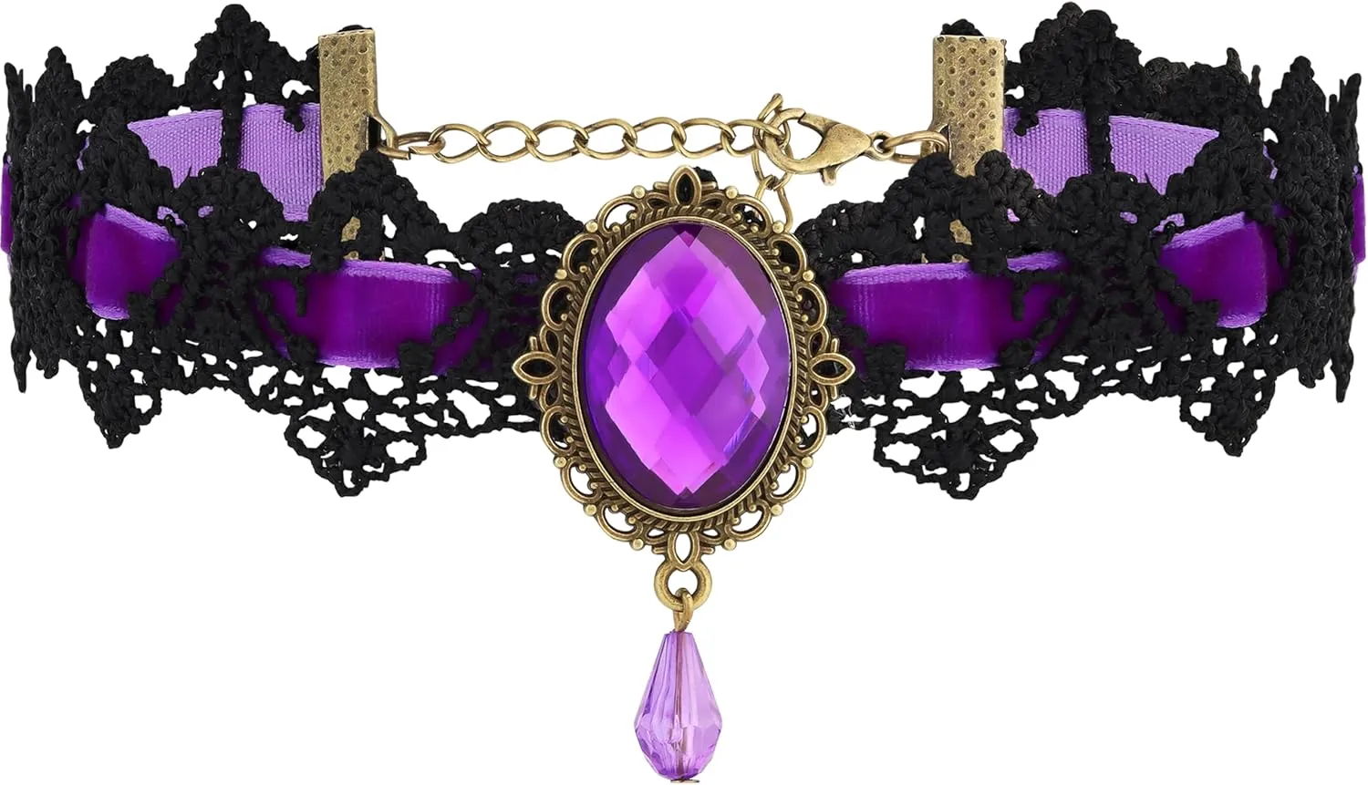 Sacina Victorian Lace Choker, Velvet & Gothic Choker, Vintage Necklace, Costume & Christmas Jewelry Gifts for Women