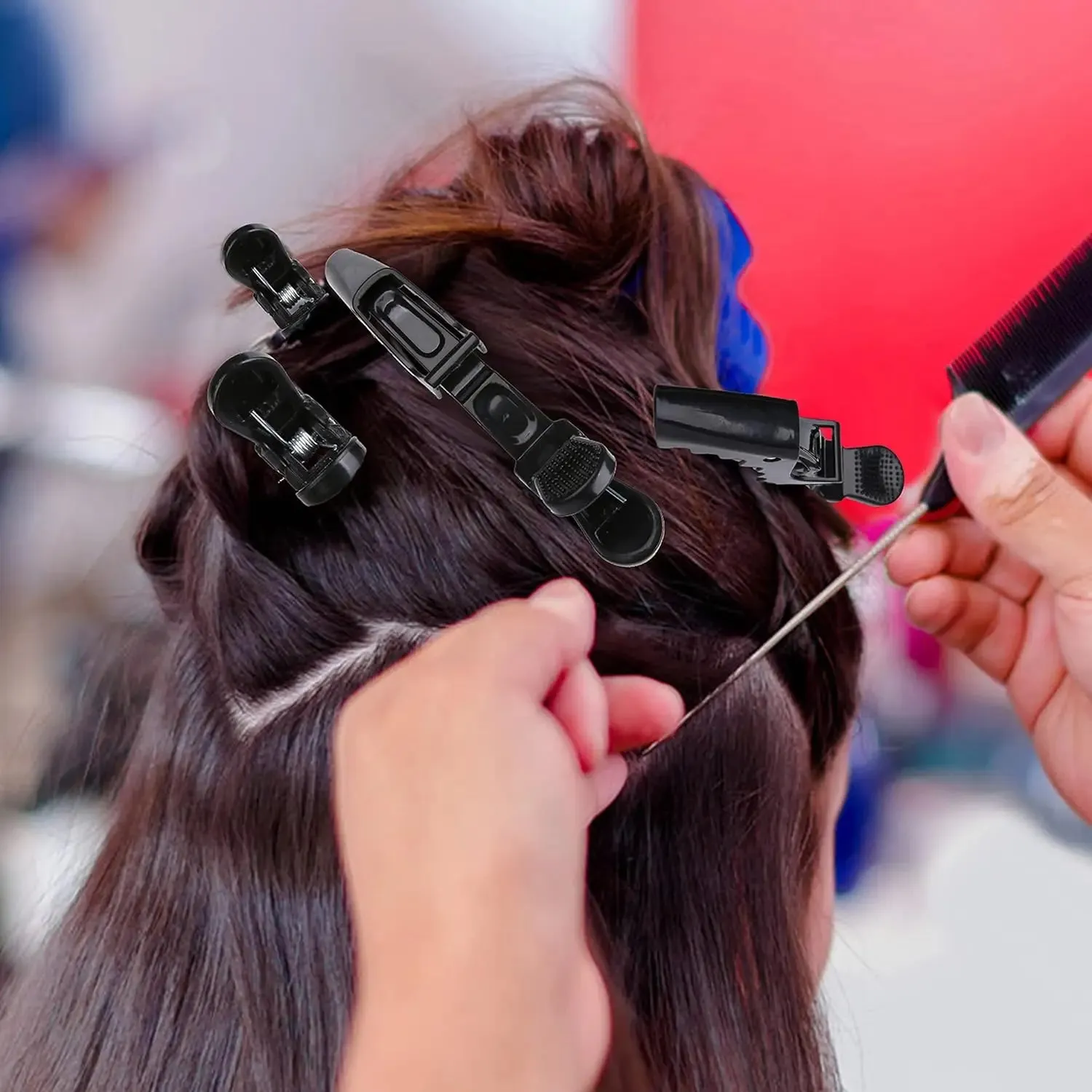 Salon Quality Alligator Hair Clips, Set of 5