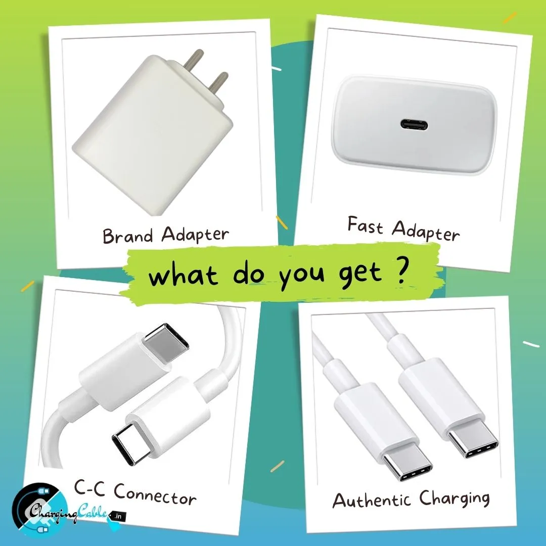 Samsung 45W Type C-C Charger White (Adapter With Cable)