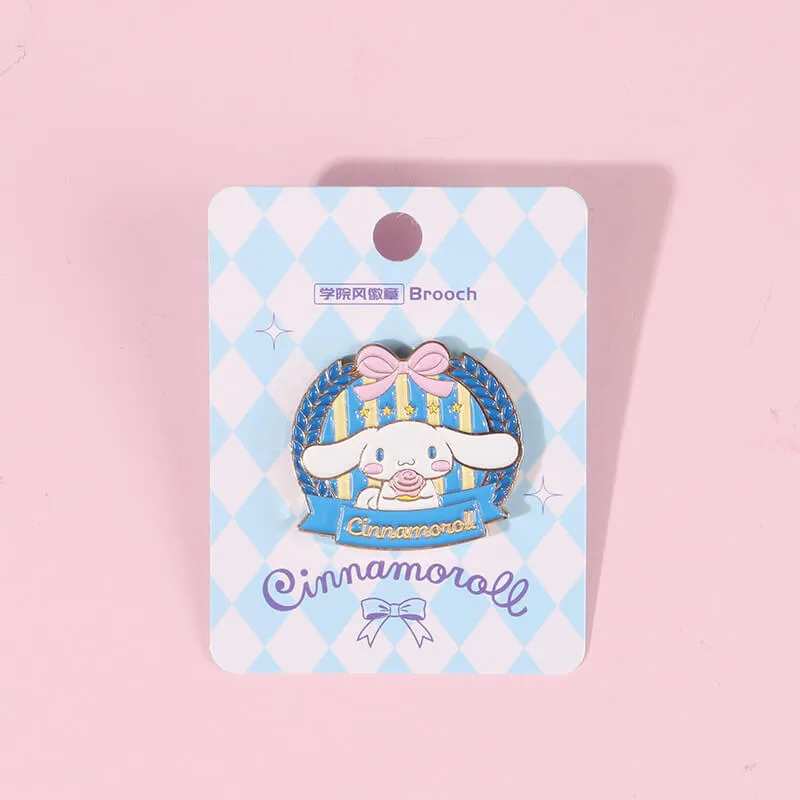 Sanrio College Style Metal Brooch