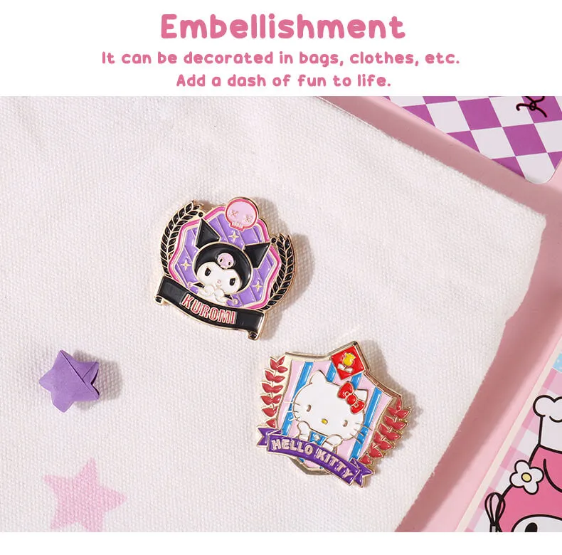 Sanrio College Style Metal Brooch