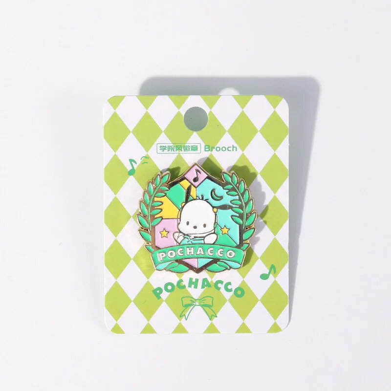 Sanrio College Style Metal Brooch