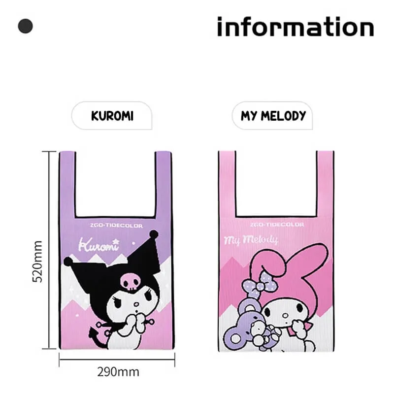 Sanrio Knitted Tote Bag Collection