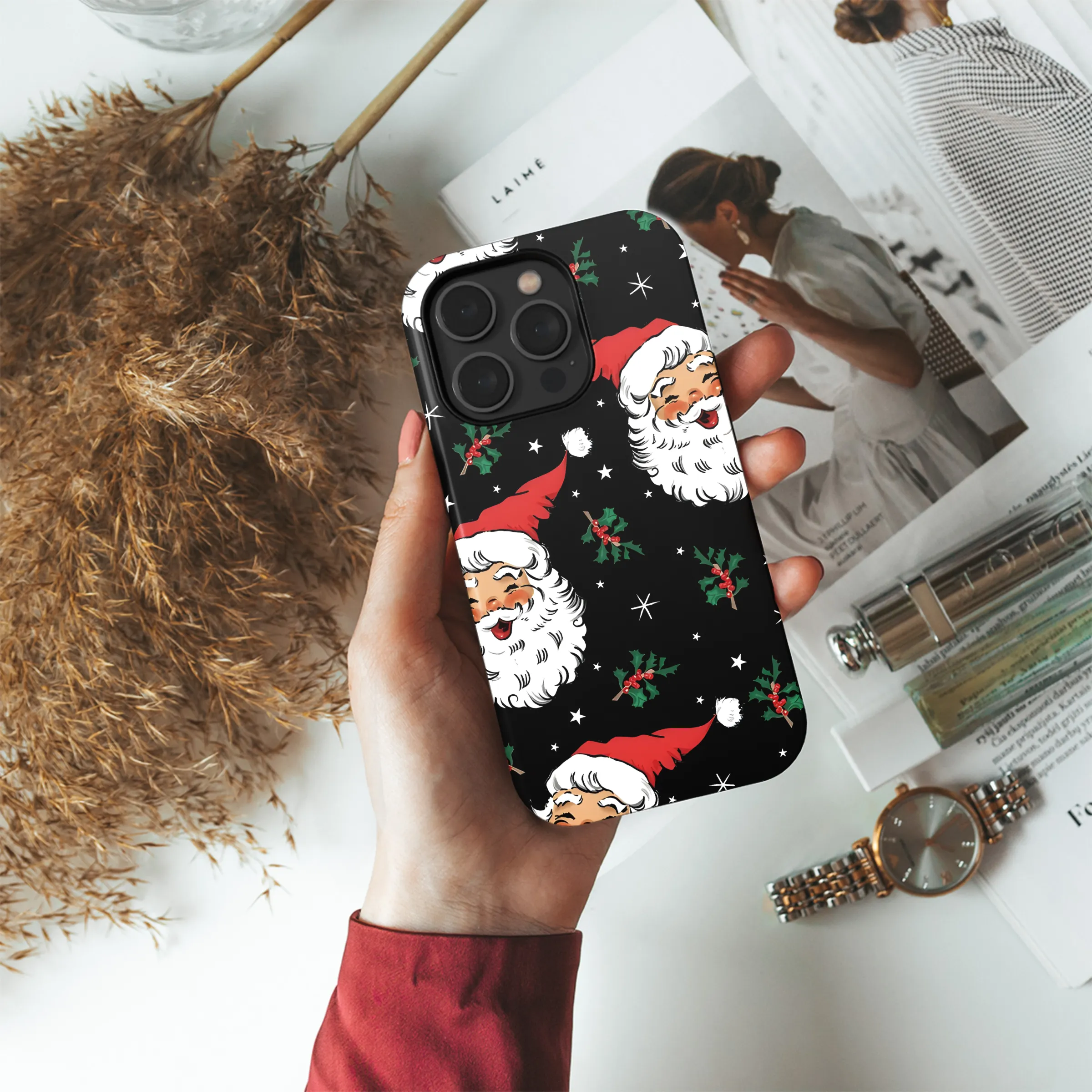 Santa Claus Vintage Cartoon Phone Case iPhone Samsung Cover Pixel 2163