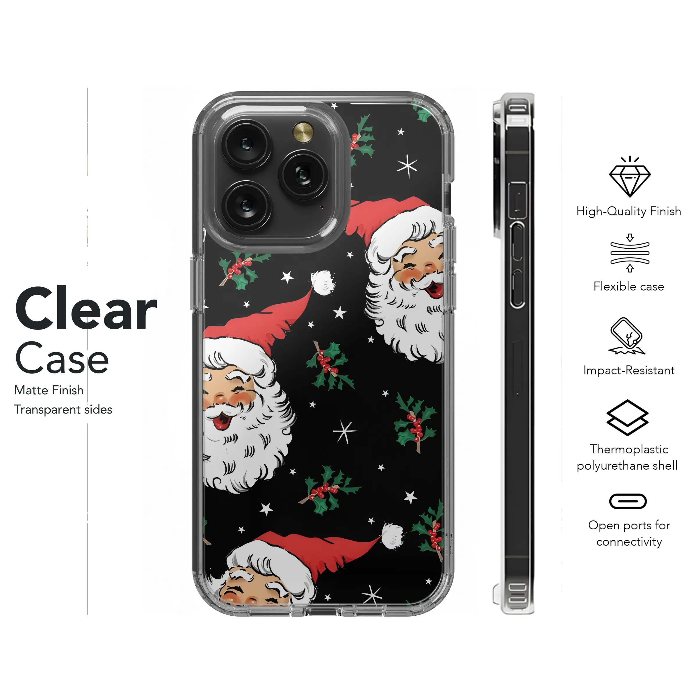Santa Claus Vintage Cartoon Phone Case iPhone Samsung Cover Pixel 2163