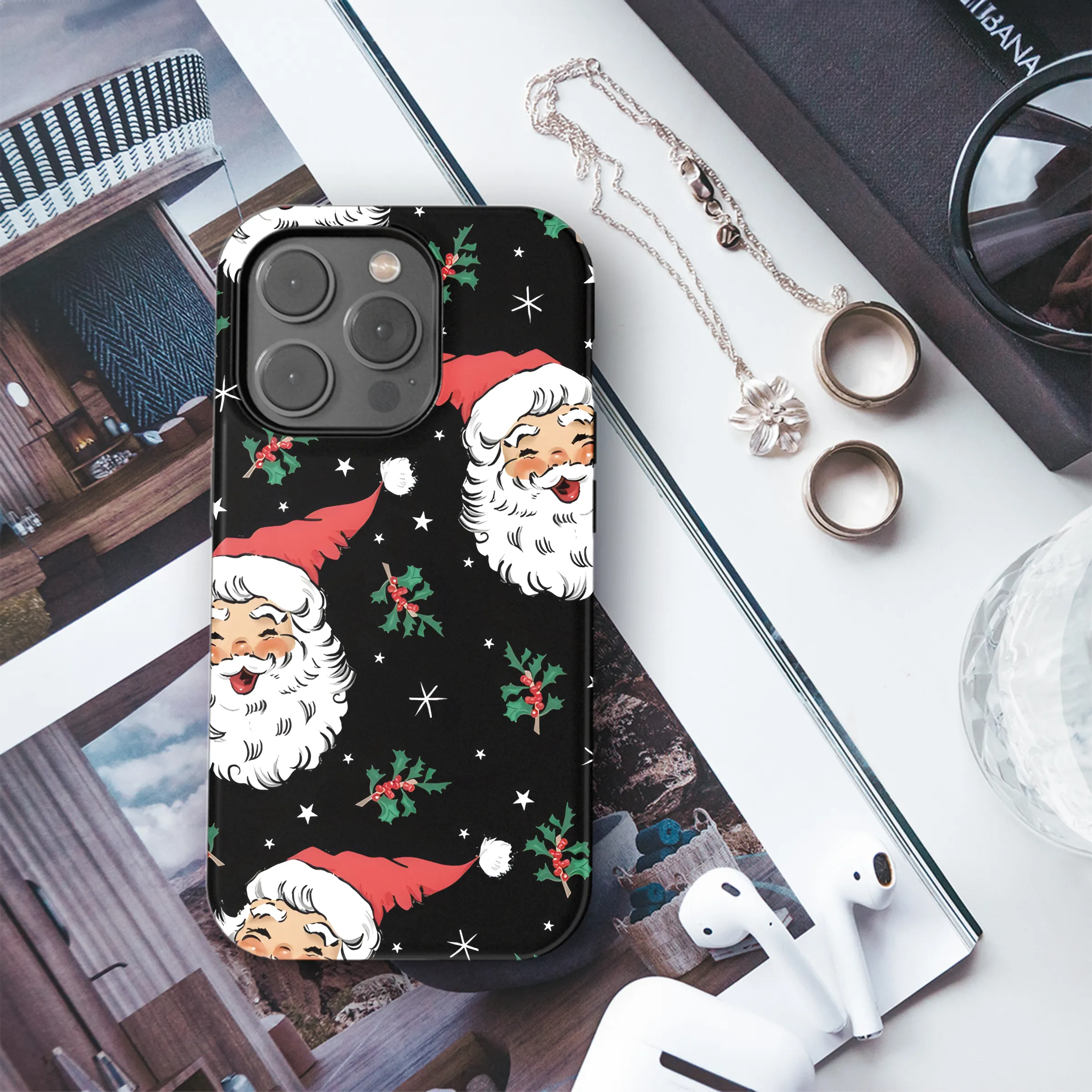 Santa Claus Vintage Cartoon Phone Case iPhone Samsung Cover Pixel 2163