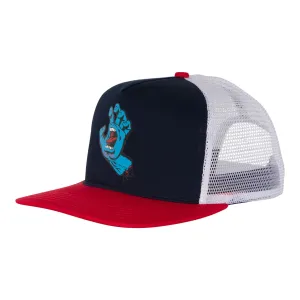 Santa Cruz Screaming Hand Mesh Trucker Hat - Navy/White/Red