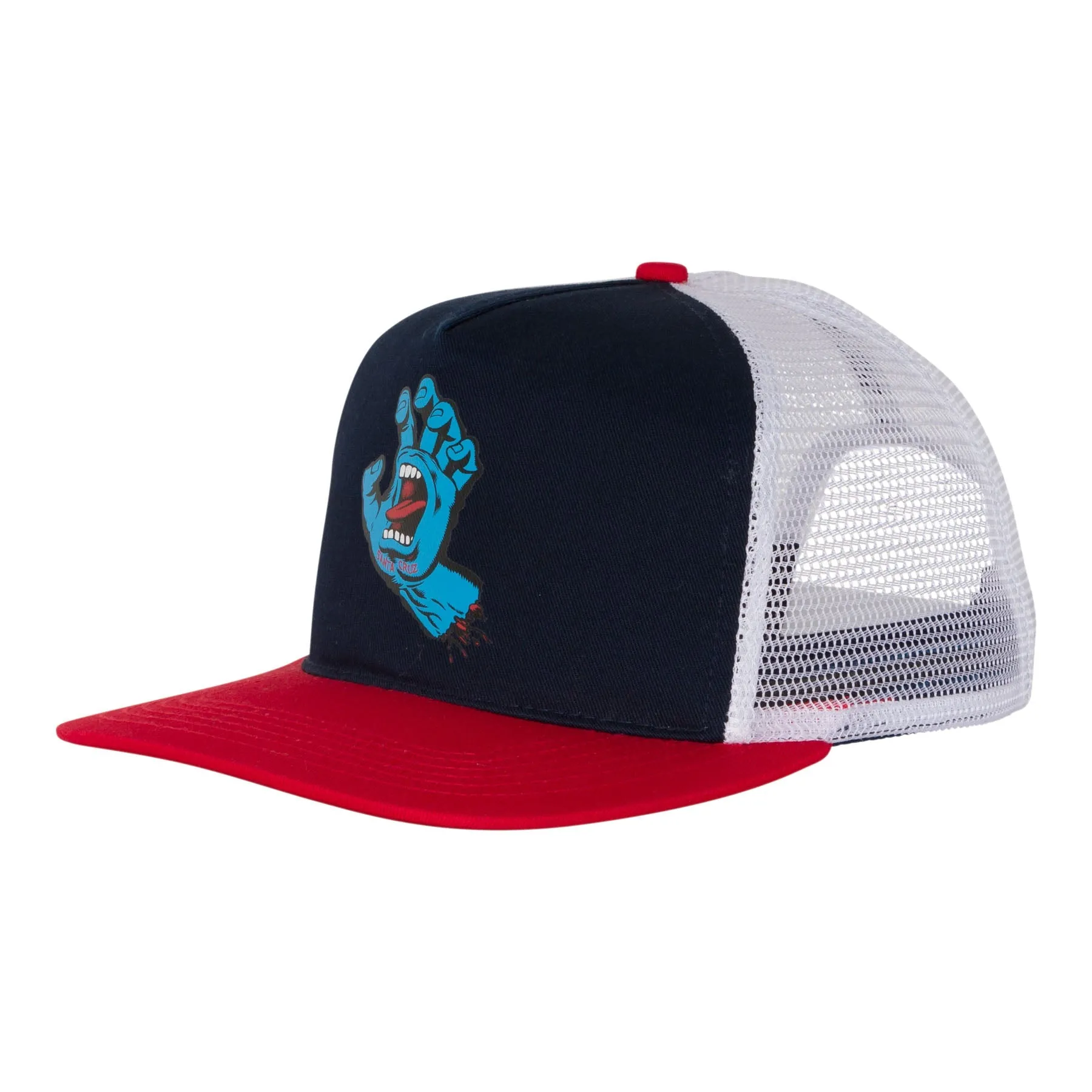 Santa Cruz Screaming Hand Mesh Trucker Hat - Navy/White/Red