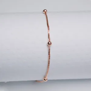 Satellite - Rose Gold Vermeil Anklet - ANK03 RG