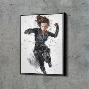 Scarlett Johansson Black Widow Superhero Poster