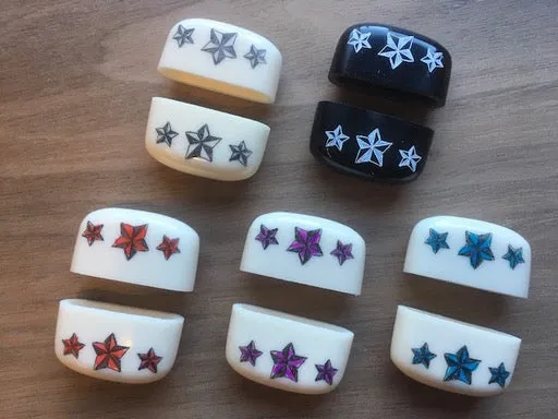 Scrimmed Nautical Stars End Caps